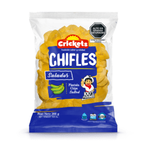 Chips salés de banane plantain Chifles Crickets